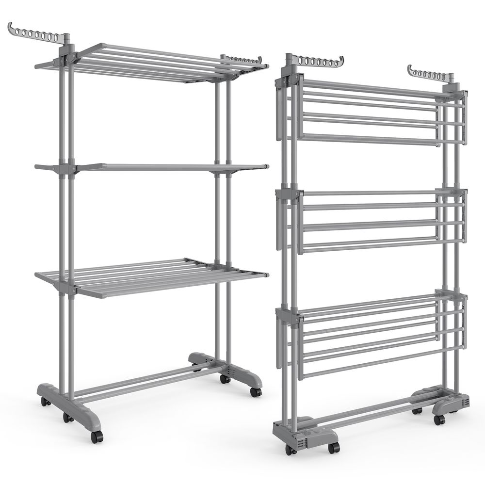 SONGMICS 4-Tier Clothes Drying Rack Stand - Thumbnail 2