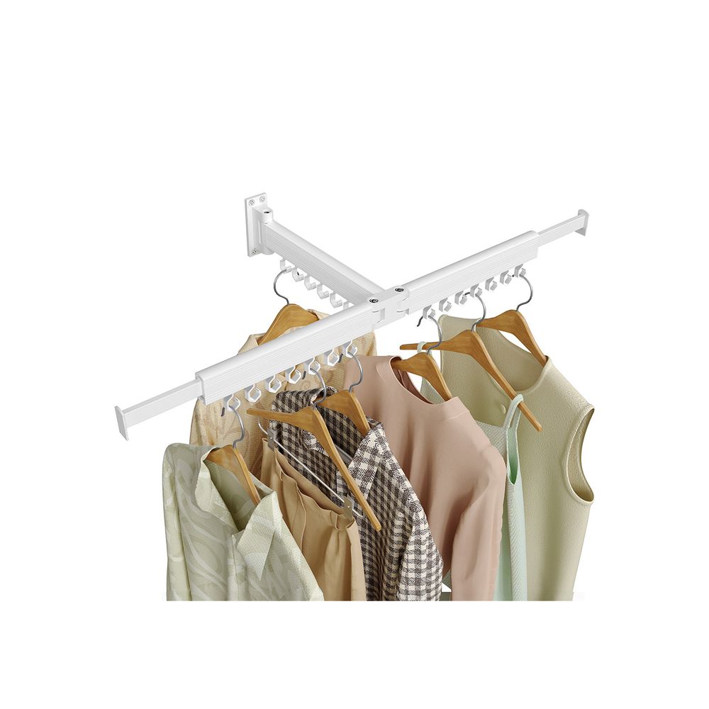 SONGMICS Wall-Mounted Laundry Drying Rack