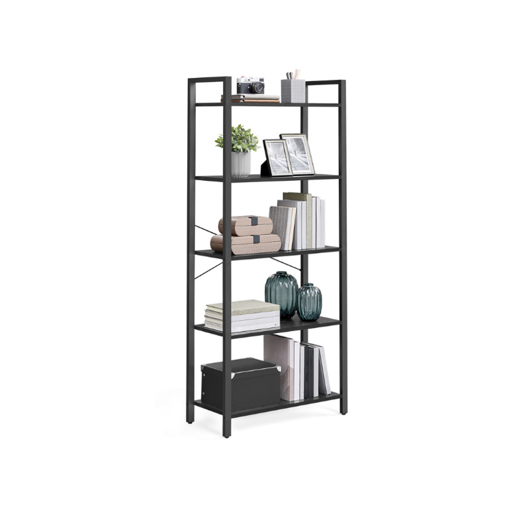 VASAGLE 5-Tier Bookshelf Bookcase with Steel Frame - Thumbnail 3