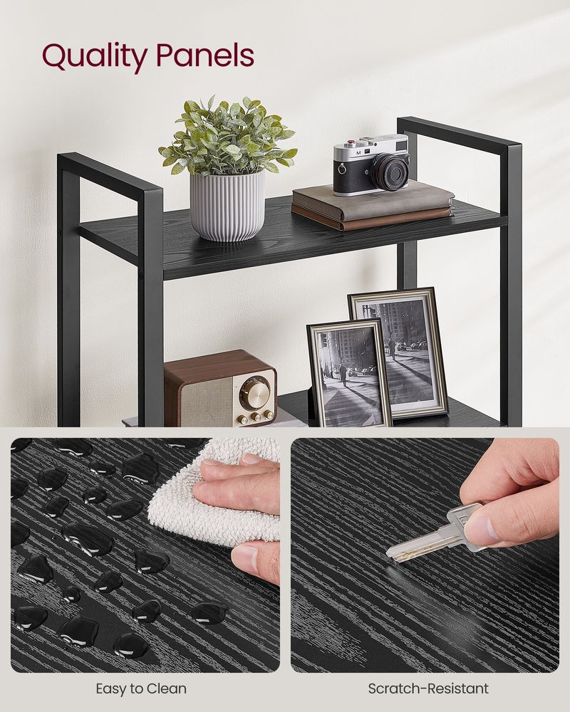 VASAGLE 5-Tier Bookshelf Bookcase with Steel Frame - Thumbnail 5