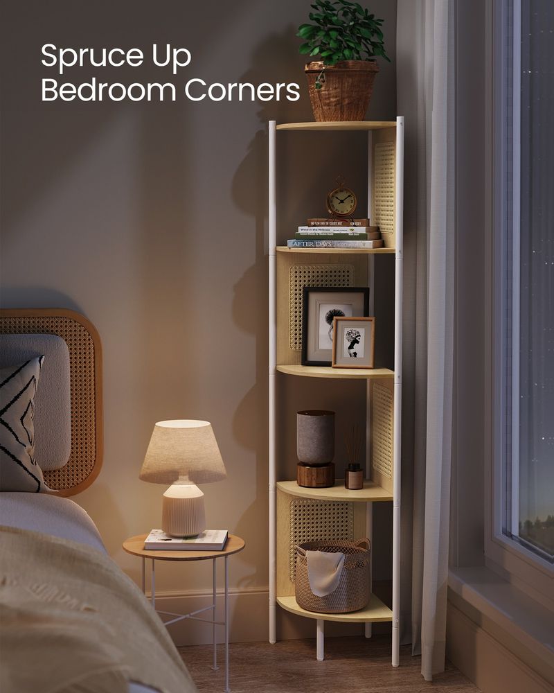 VASAGLE 5-Tier Corner Bookshelf - Thumbnail 2