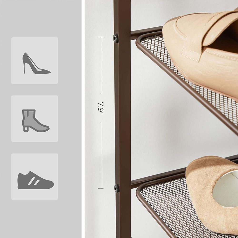 KEETDY 4-Tier Long Shoe Rack for Closet Floor, Wide Shoe Organizer Storage,  Stackable Shoe Rack for Entryway Metal Shoe Shelf - AliExpress