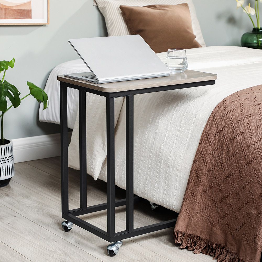 Side Table on Wheels | Home Furniture | VASAGLE by SONGMICS
