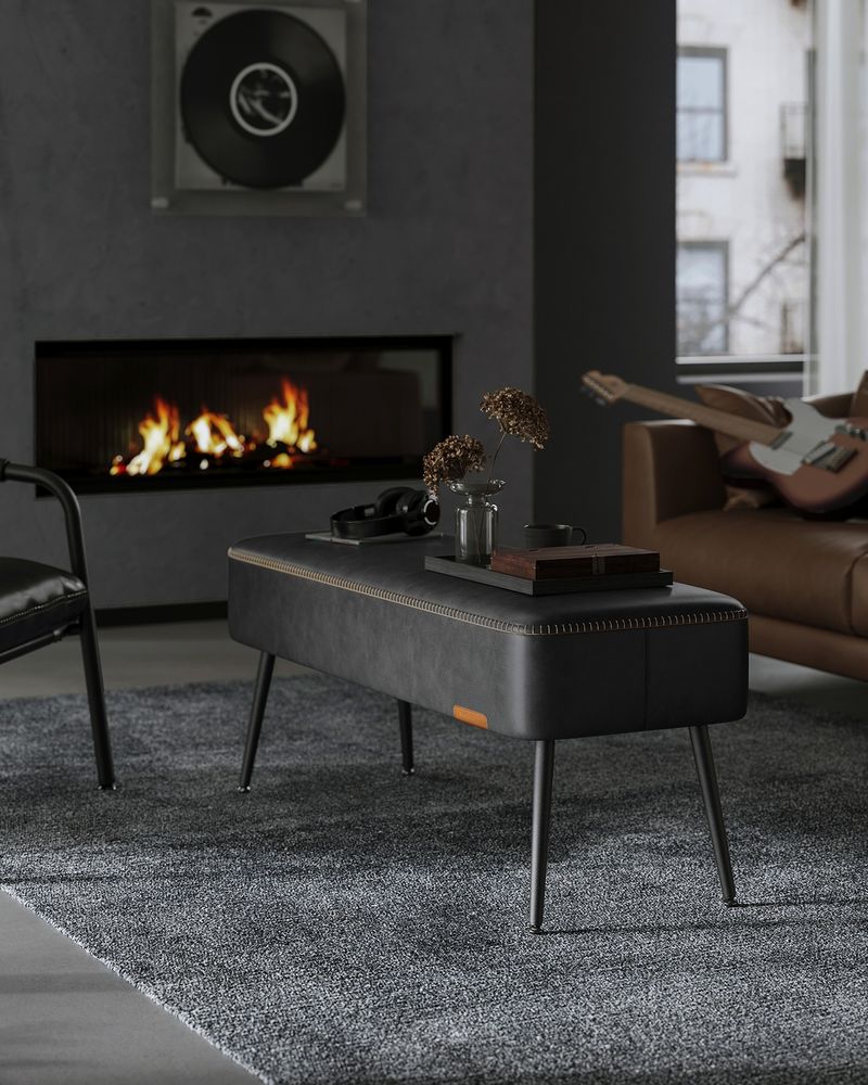 VASAGLE EKHO Collection Ottoman Bench - Thumbnail 4