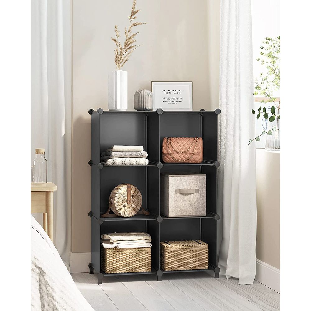 Songmics Plastic 6 Cube Storage Organiser, Shop Today. Get it Tomorrow!