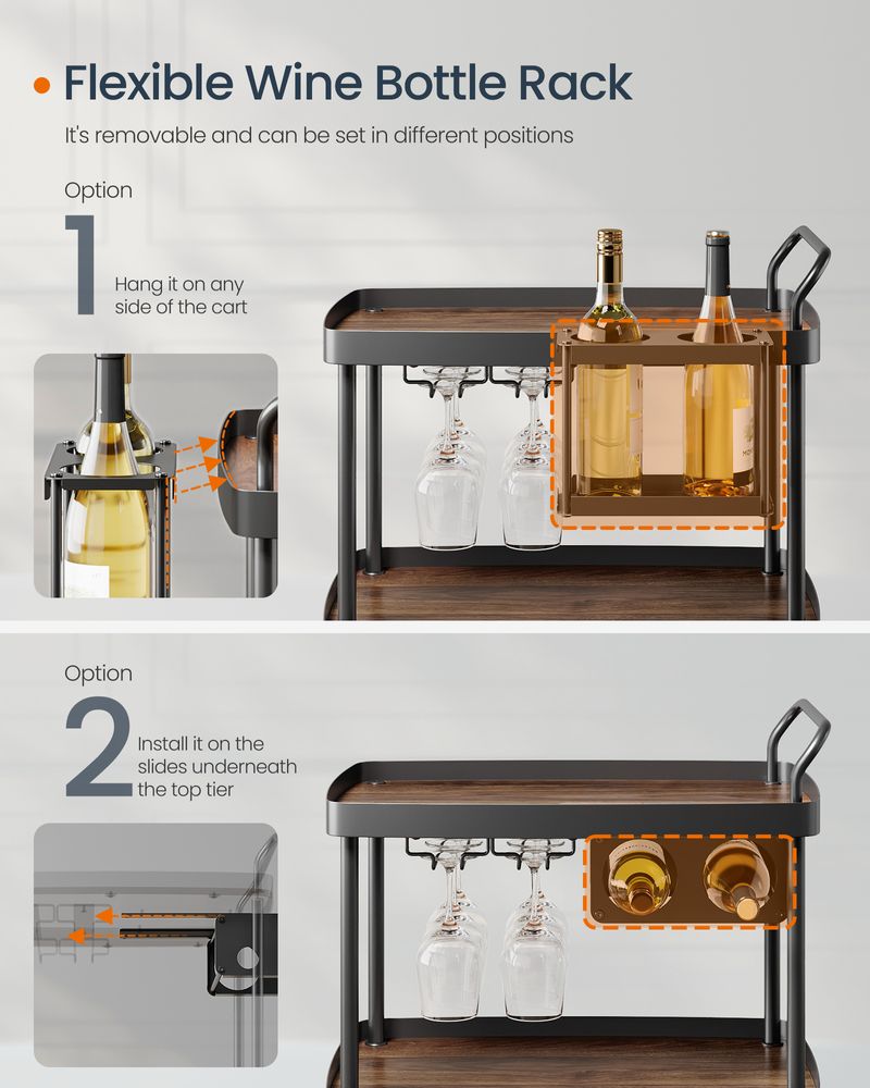 SONGMICS HOME Bar Cart - Thumbnail 5