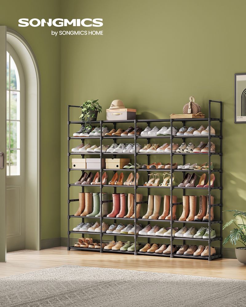 SONGMICS 8-Tier Adjustable Shoe Rack