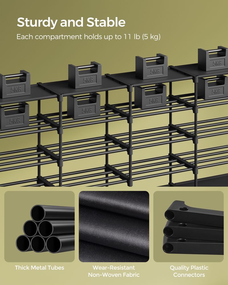 SONGMICS 8-Tier Adjustable Shoe Rack - Thumbnail 5