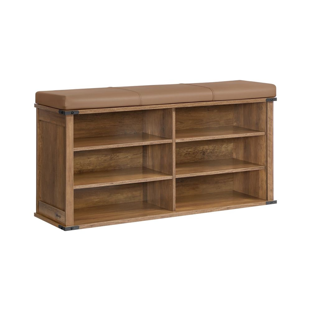 VASAGLE Liry Collection Shoe Storage Bench with Removable Cushion - Thumbnail 2