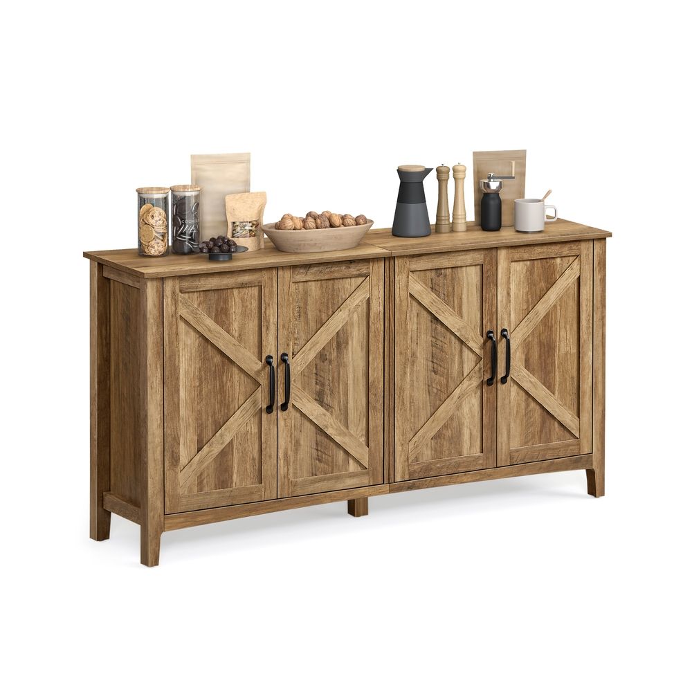 VASAGLE Buffet Cabinet Storage Cabinet Sideboard - Thumbnail 4