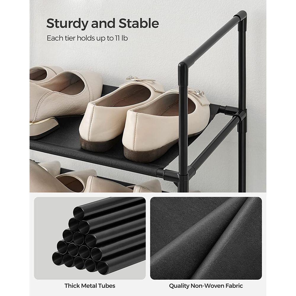 New 10 Tier Shoe Rack,Shoe Stand,Shoe Shelf,Sturdy Metal Shoe Rack