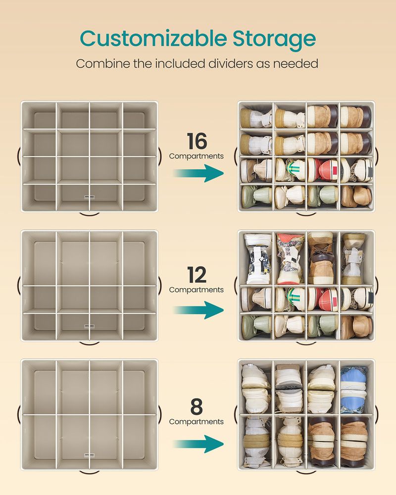 SONGMICS Shoe Organizer for Closet - Thumbnail 3