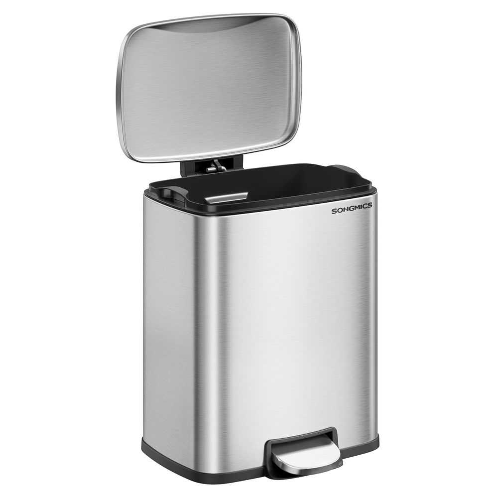 SONGMICS Stainless Steel Kitchen Trash Can - Thumbnail 2