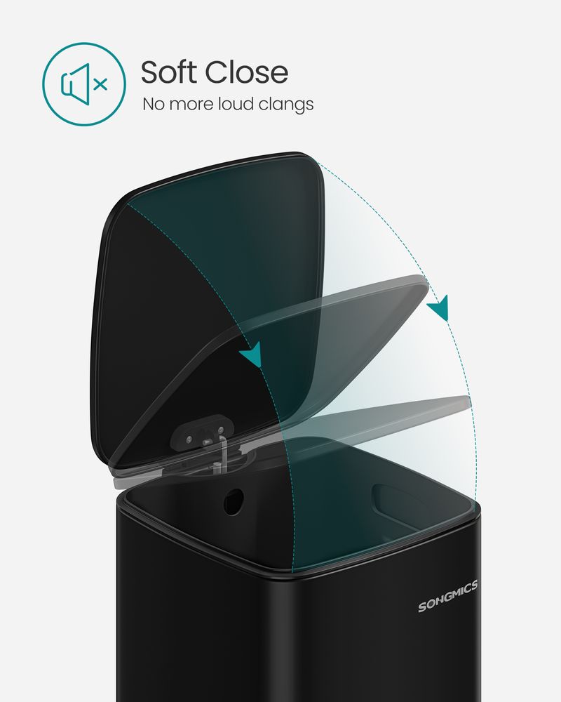 SONGMICS Stainless Trash Can - Thumbnail 3