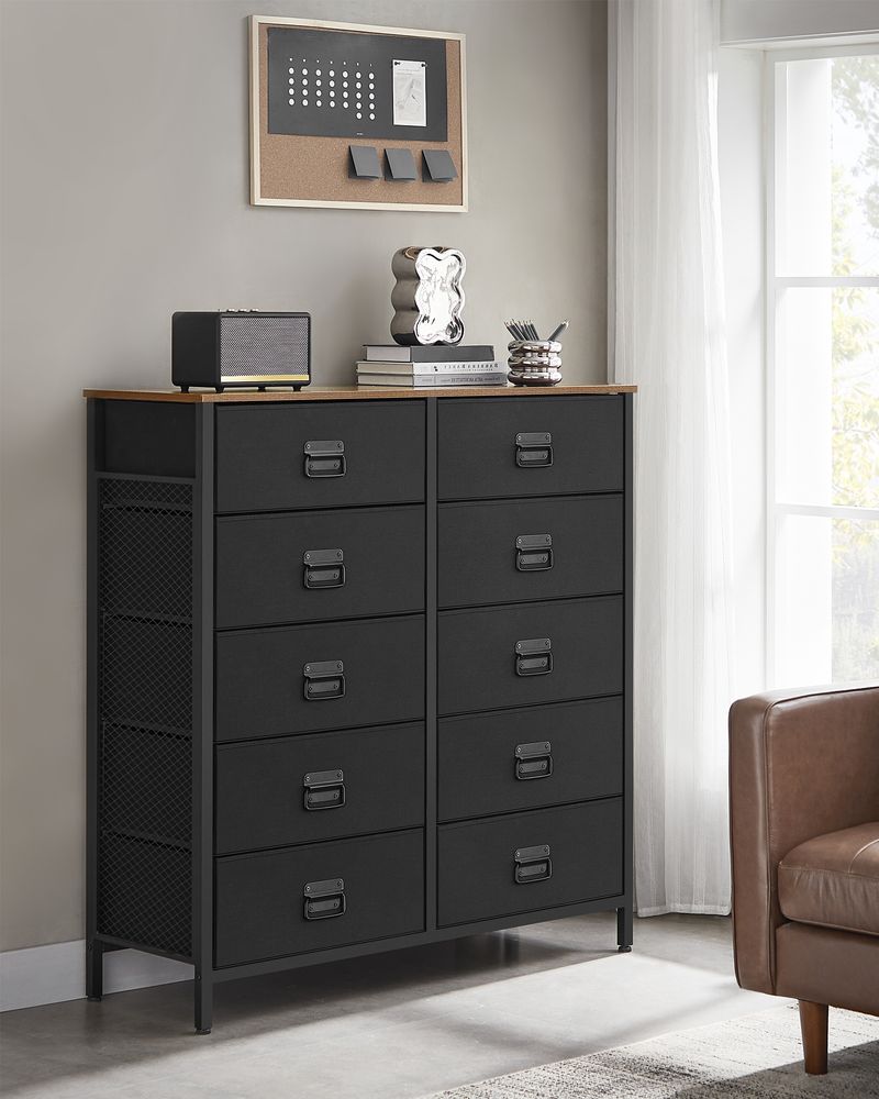 SONGMICS Fabric Dresser with 10 Drawers - Thumbnail 2