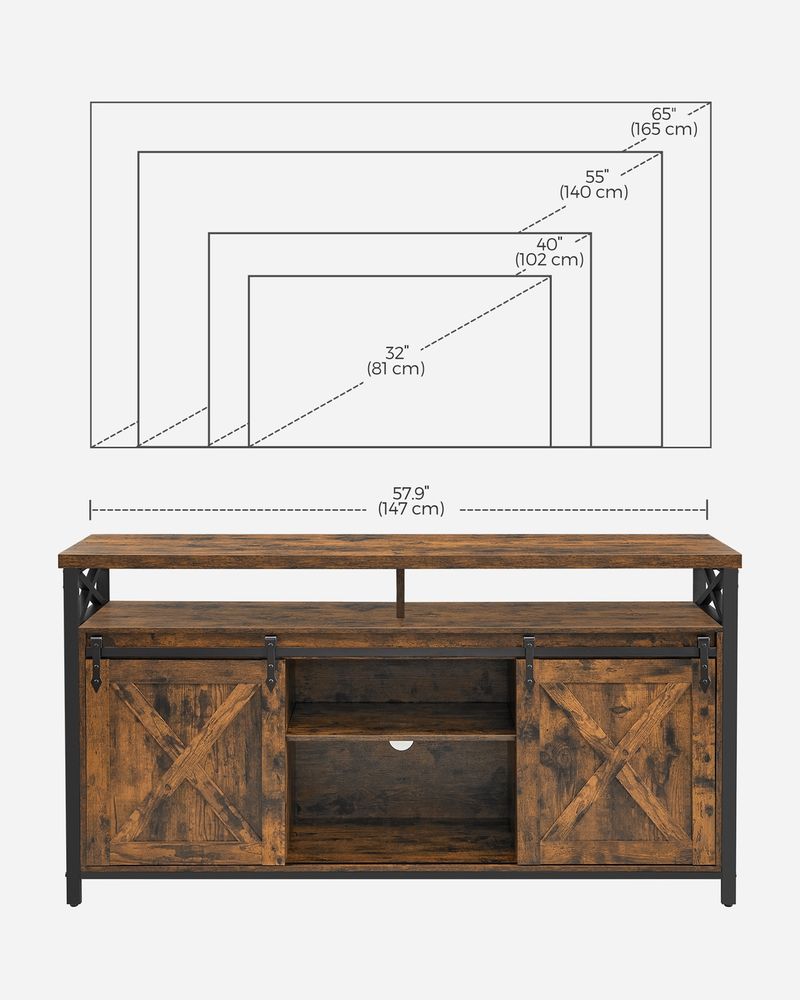 VASAGLE TV Stand for 65 Inch TV - Thumbnail 3