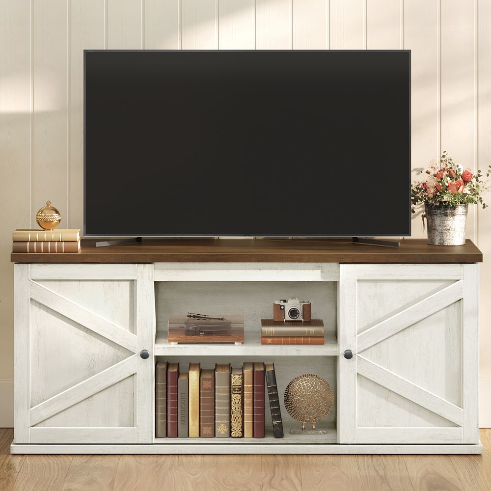 VASAGLE Farmhouse TV Stand