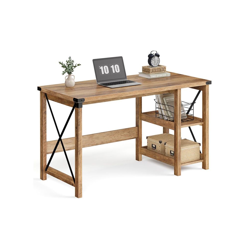 VASAGLE Home Office Desk with Storage Shelves