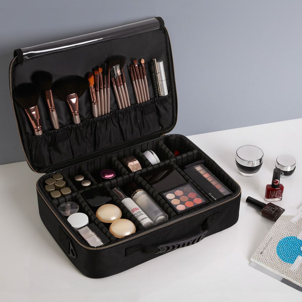 Black Makeup Train Case - Makeup Case