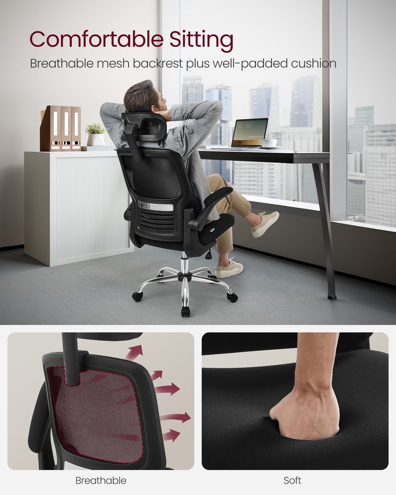 VASAGLE Ergonomic Design High Back Desk Chair - Thumbnail 3
