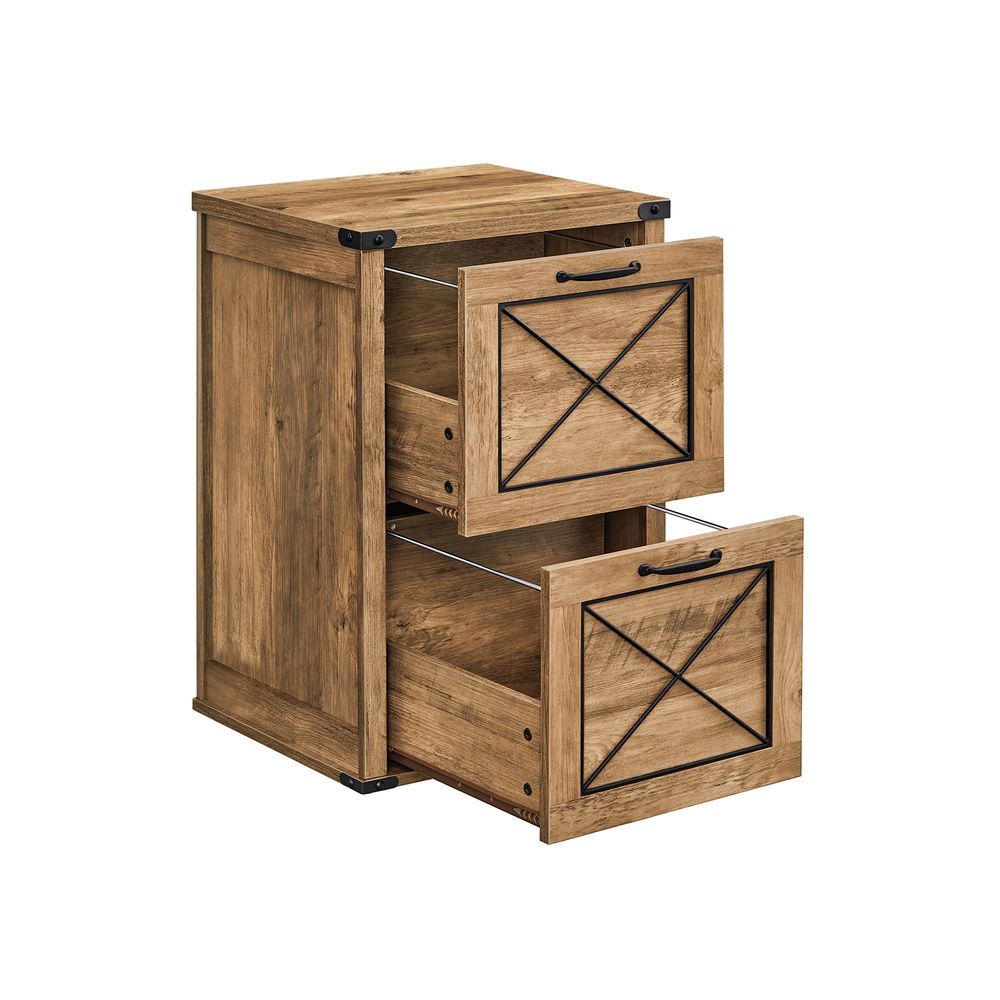 Better homes & gardens 2 online drawer rustic country file cabinet