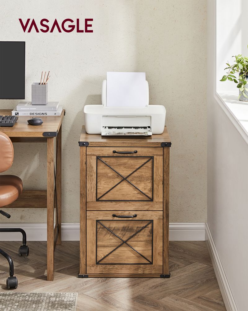 VASAGLE File Cabinet with 2 File Drawers SONGMICS HOME