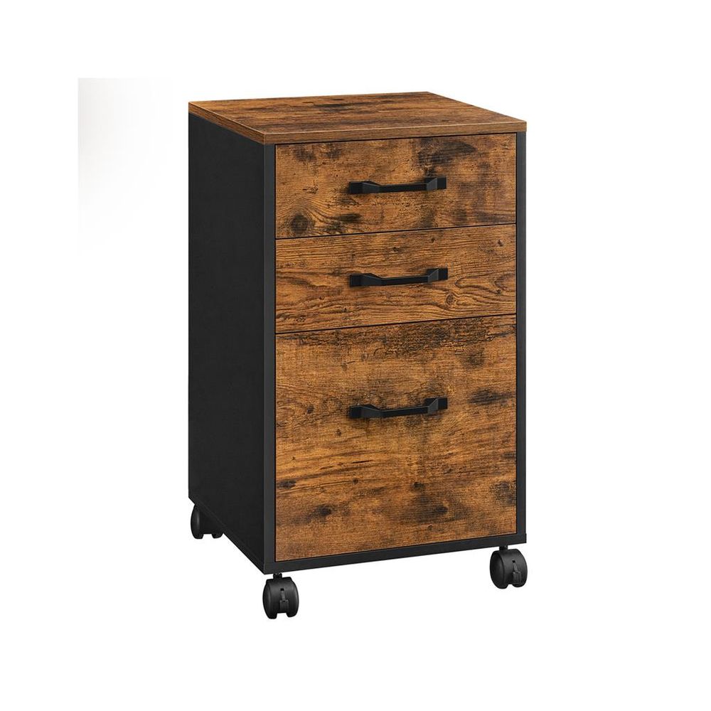 VASAGLE 3 Drawers Filling Cabinet with Wheels