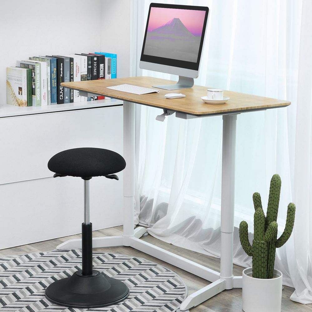 SONGMICS Standing Desk Chair, Adjustable Ergonomic Standing Stool,  23.6-33.3 Inches, Swivel Sitting Balance Chair, Anti-Slip Bottom Pad,  Classic Black UOSC02BK : Office Products 