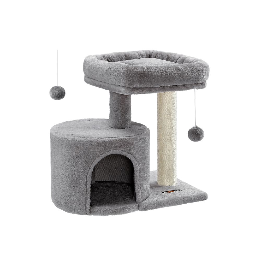 Cat Condo with Bed & Scratching Post | FEANDREA Cat Tree