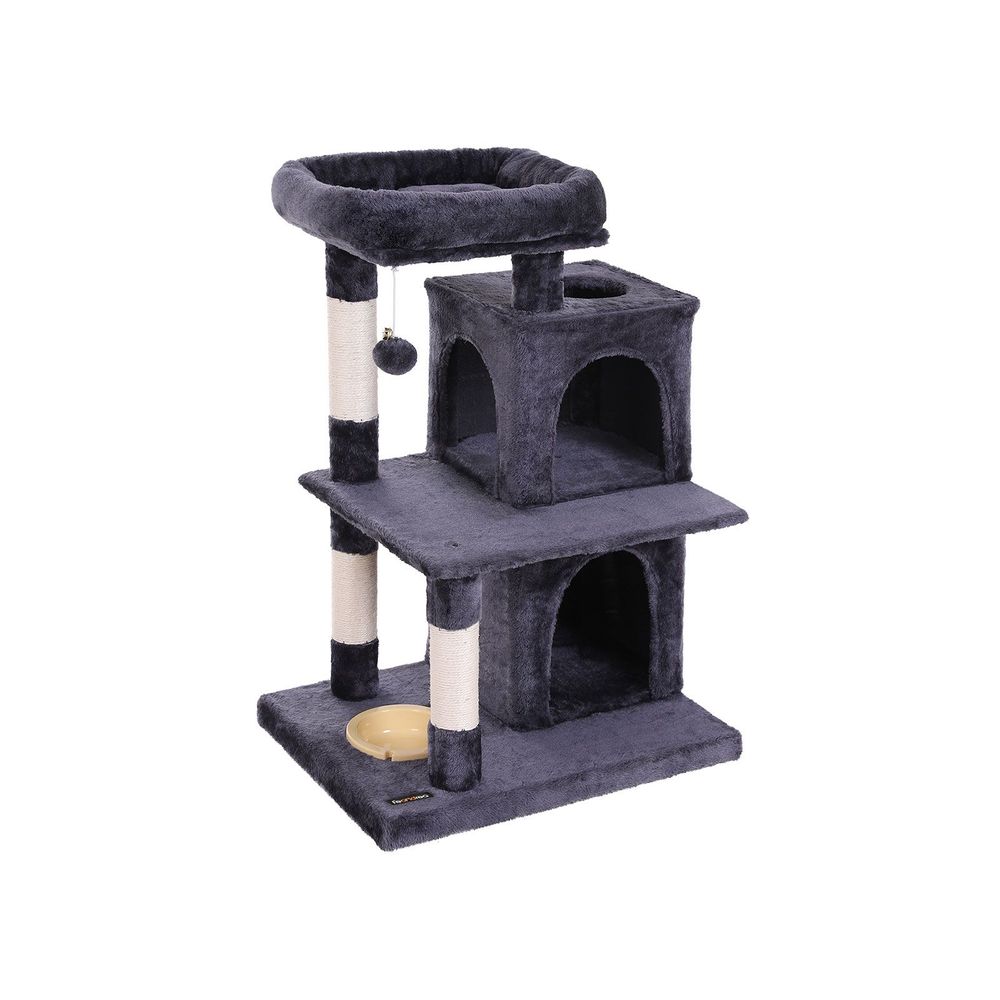 Cat tree clearance with feeder bowl