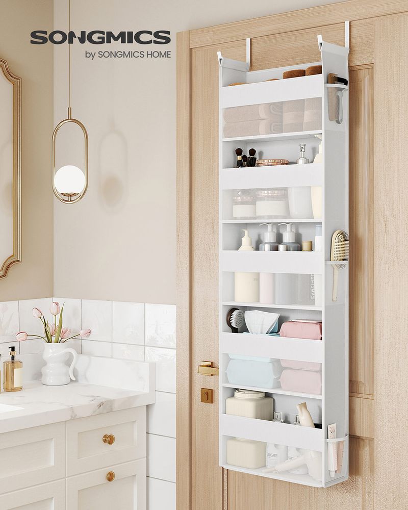 SONGMICS Hanging Door Organizer with 5 Large Pockets