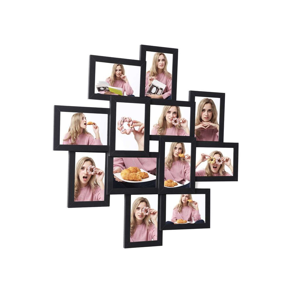 SONGMICS Picture Frames Collage for 12 Photos in 4 x 6 Wall Mounting