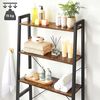 Industrial Over-the-toilet Storage Rack with 3 Shelves