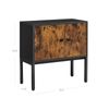 Buffet Cabinet Rustic Brown and Black