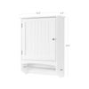 White Wall-Mounted Bathroom Storage Cabinet
