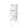 White Bathroom Tower with Drawers