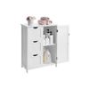 White Bathroom Storage Cabinet with 3 Drawers