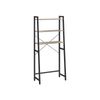 Greige Over-the-Toilet Storage Rack with 3 Shelves
