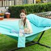 Double Hammock with 2 Pillows Turquoise