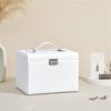 White Jewelry Organizer Box with Lock