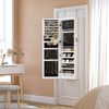 White Hanging Jewelry Armoire