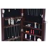 Brown Standing Jewelry Armoire