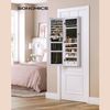 White Wall-mounted Jewelry Armoire Cabinet