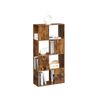 Rustic Brown Zigzag Bookcase