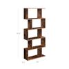 Rustic Brown Freestanding Wooden Storage Bookcase