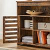 Brown Kitchen Storage Sideboard with Shelves