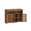 Brown Kitchen Storage Sideboard with Shelves