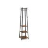 Industrial 3 Shelves Coat Stand with Hooks