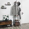 Industrial 3 Shelves Coat Stand with Hooks
