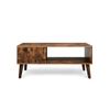 Retro-style Brown Wooden Coffee Table